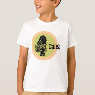 Cirkla den känd och ålder4e födelsedagentshirte tee