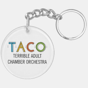 Cirkla (den tvåsidiga) TACOEN Keychain