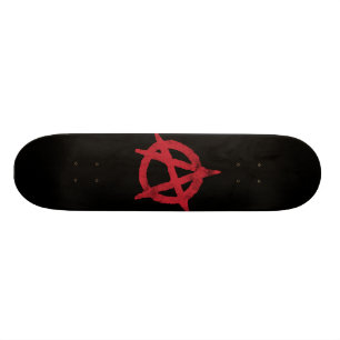 "cirkla" ett anarkisymbol mini skateboard bräda 18,5 cm