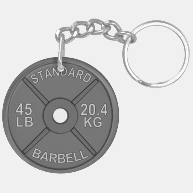 Cirkla Keychain med 45# pläterar (Vänster Baksida)