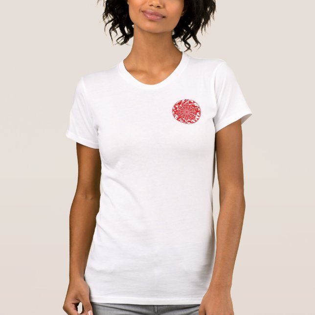 Cirkla kinesisk Zodiac Papercut Tee (Framsida)