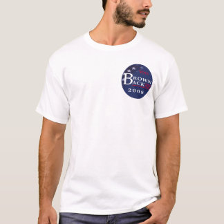 Cirkla logotypen beklär rektangulär logotypbaksida t-shirt