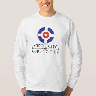 Cirkla staden som krullar - manar långärmad tee shirt