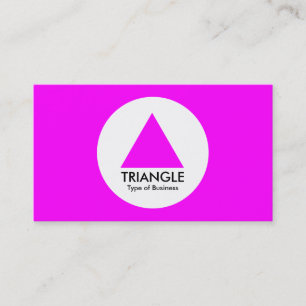 Cirkla - triangel - magenta visitkort