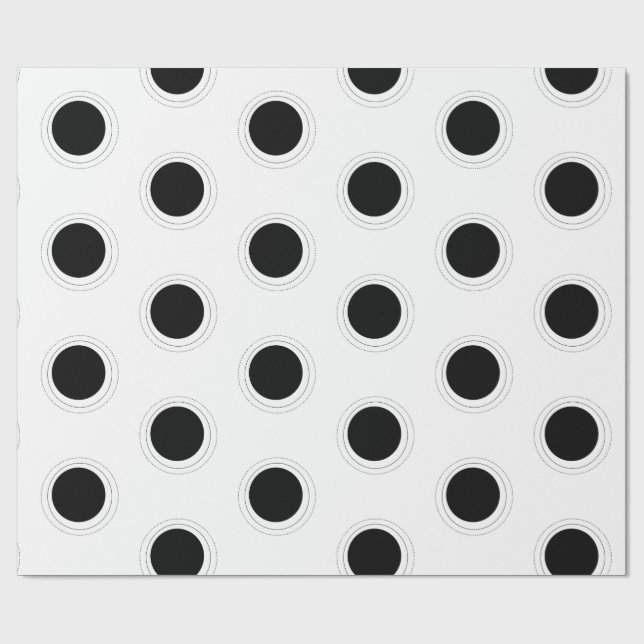 Cirklad Polka dots Presentpapper (Platt)
