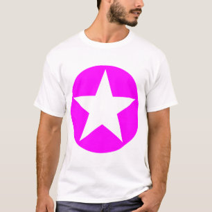 Cirklad stjärna - magenta tee