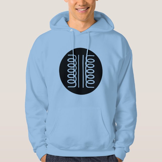Cirklad symbol - Transformator Hoodie (Framsida)