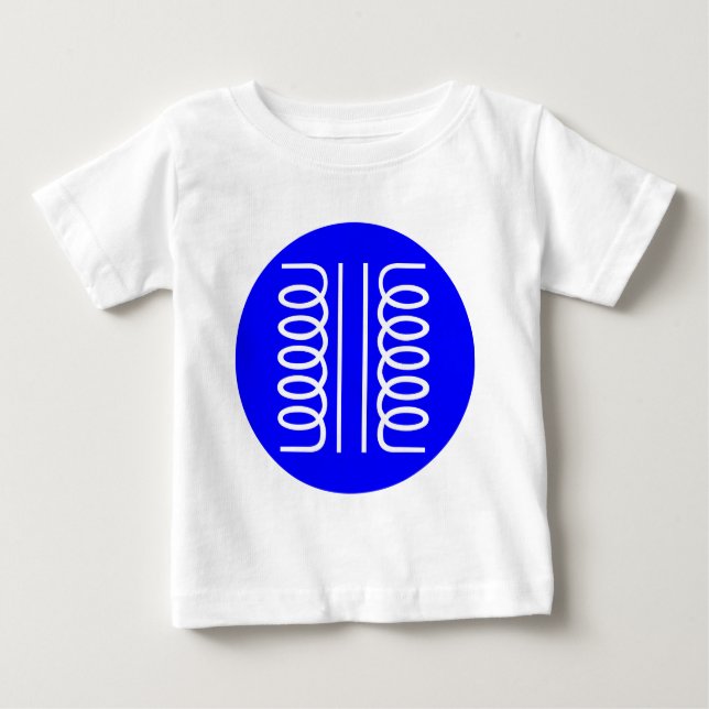 Cirklad symbol - Transformator Tee Shirt (Framsida)