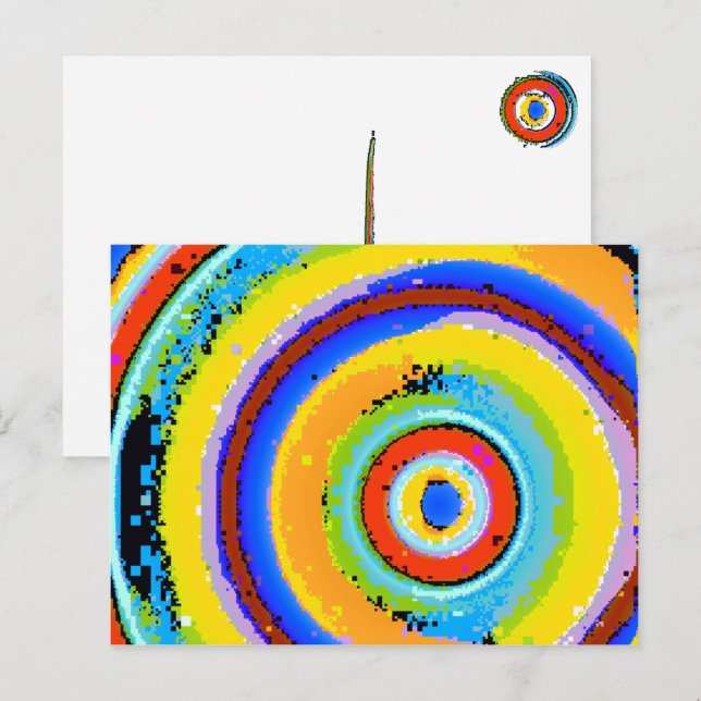 Cirklar 32 vykort (Fram/baksida)