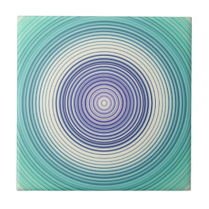 Cirklar - Aqua Teal Turcos Cyan Blue Kakelplatta