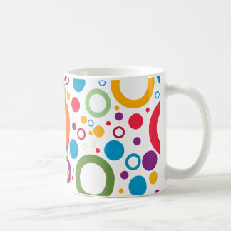 Cirklar av färger kaffemugg
