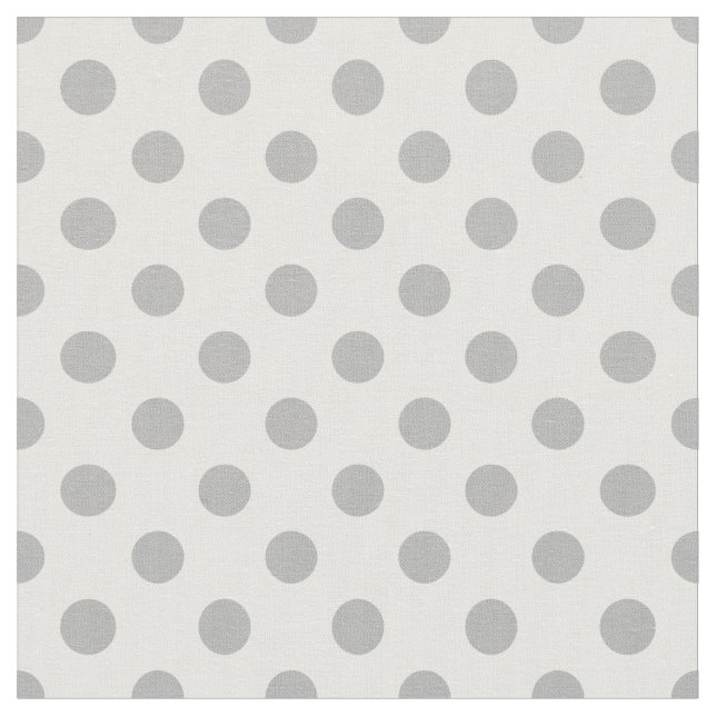 Cirklar av Grått Polka dots Chrome Tyg (Närbild)