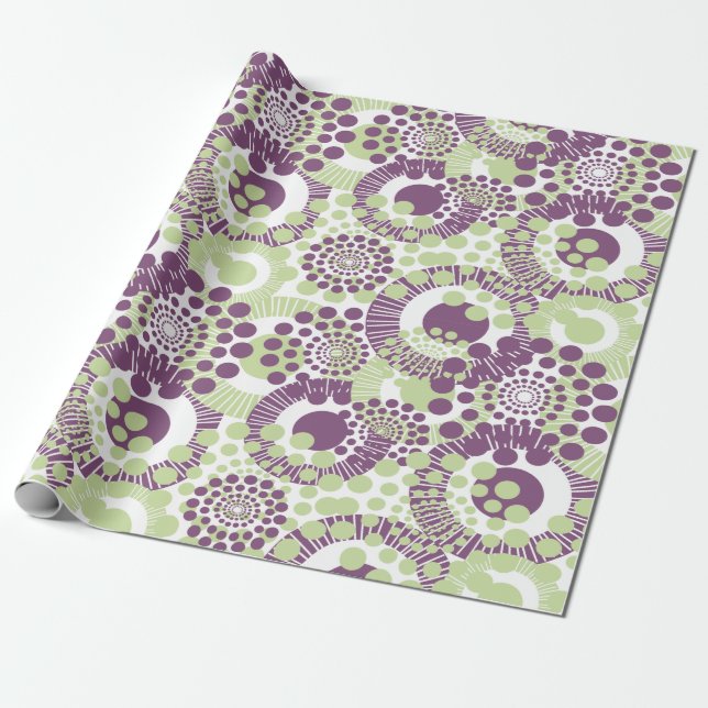 Cirklar, cirklar överallt presentpapper (Utrullad)