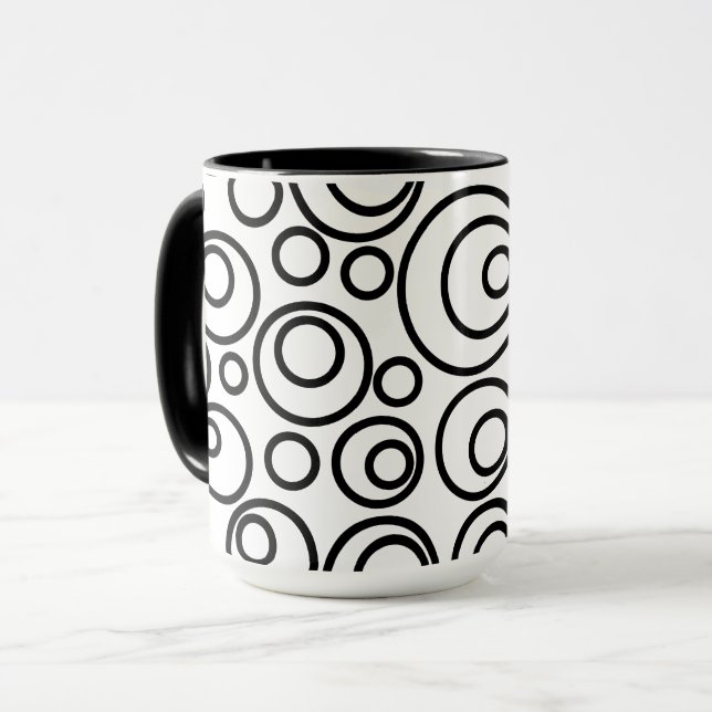 Cirklar Design Mugg (Framsida vänster)