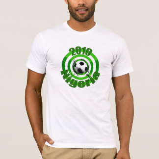 Cirklar det Nigeria fotbollmålet 2010 konstverk T-shirt