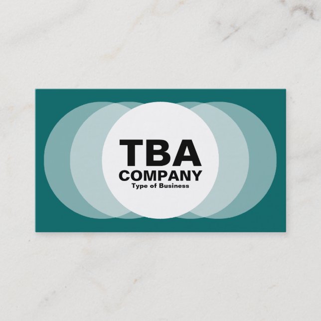 Cirklar - Grönten Moss Visitkort (Framsida)