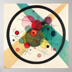 Cirklar i en cirkel, Kandinsky Poster