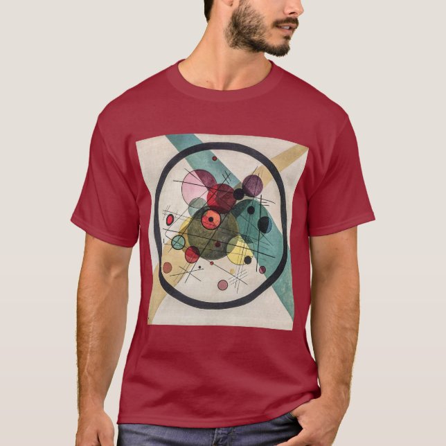 Cirklar i en cirkel - Kandinsky T Shirt (Framsida)
