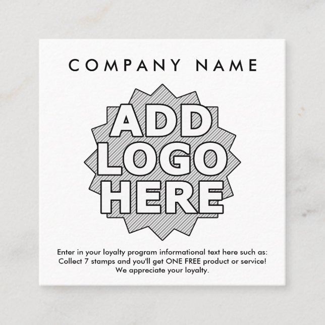 cirklar lojalitetbelöningar kvadrerar lojalitetskort (Framsida)