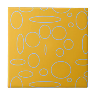 Cirklar Loops on Orange Kakelplatta