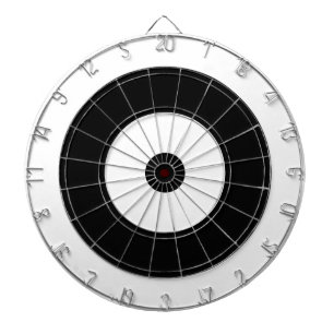 Cirklar Måldesign   Svartvitt Darttavla