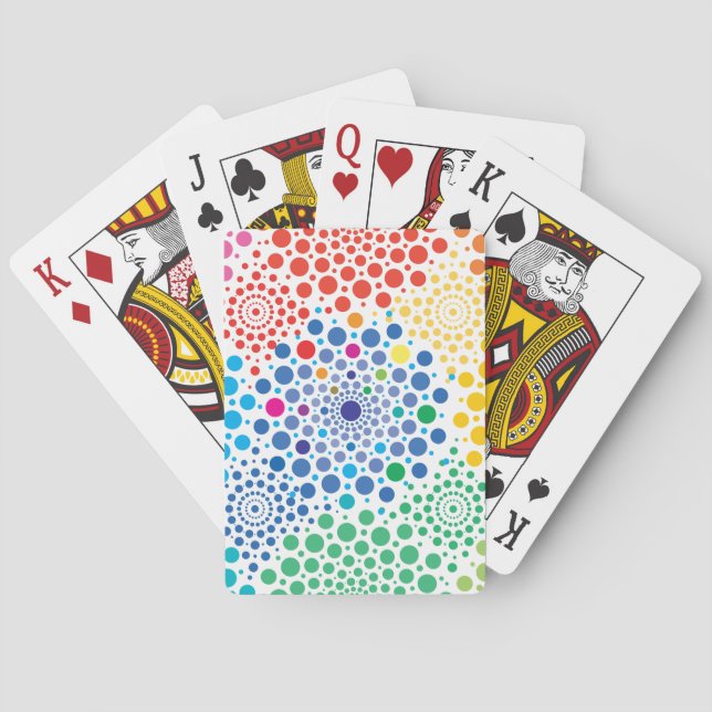 Cirklar Mandala 3 Casinokort (Baksidan)