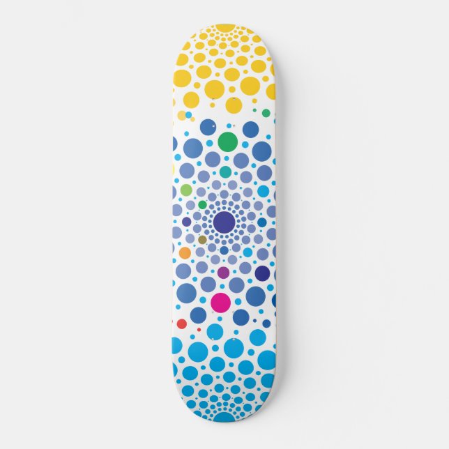 Cirklar Mandala 3 Mini Skateboard Bräda 18,5 Cm (Framsida)