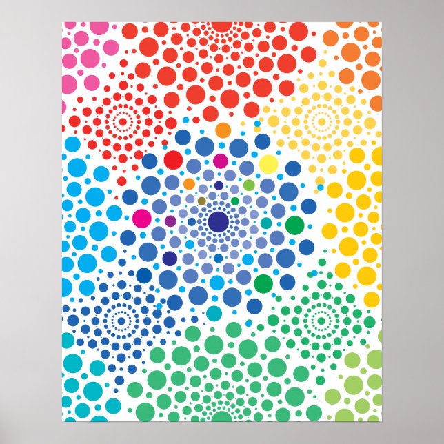 Cirklar Mandala 3 Poster (Framsidan)