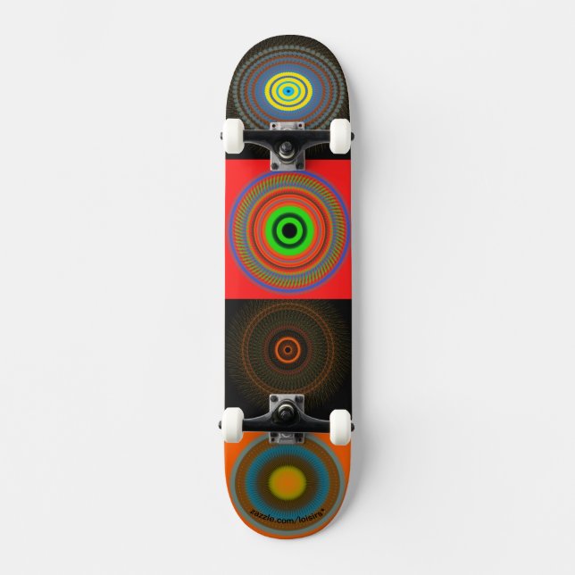 Cirklar Mini Skateboard Bräda 18,5 Cm (Framsida)