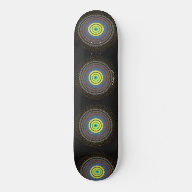 Cirklar Mini Skateboard Bräda 18,5 Cm (Framsida)