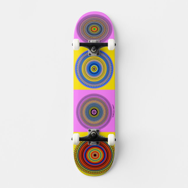 Cirklar Mini Skateboard Bräda 18,5 Cm (Framsida)