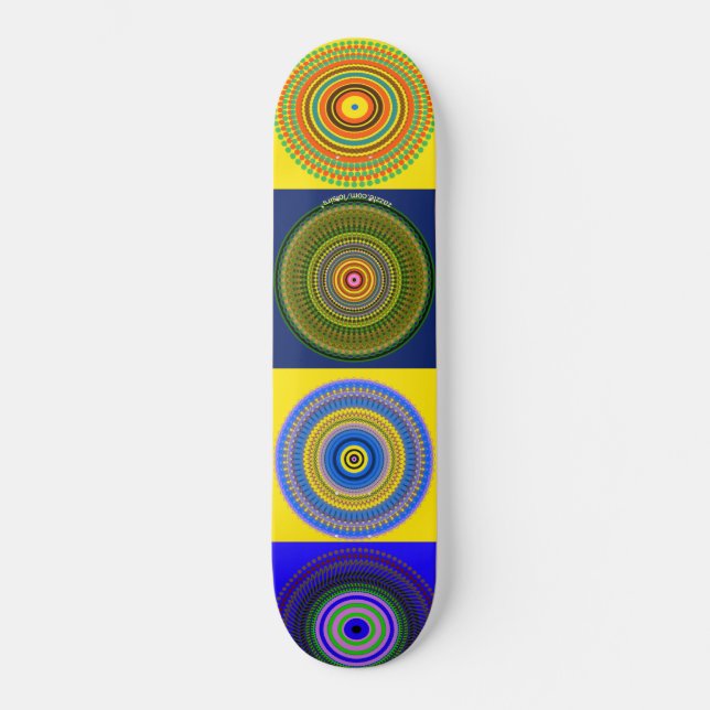 Cirklar Mini Skateboard Bräda 18,5 Cm (Framsida)