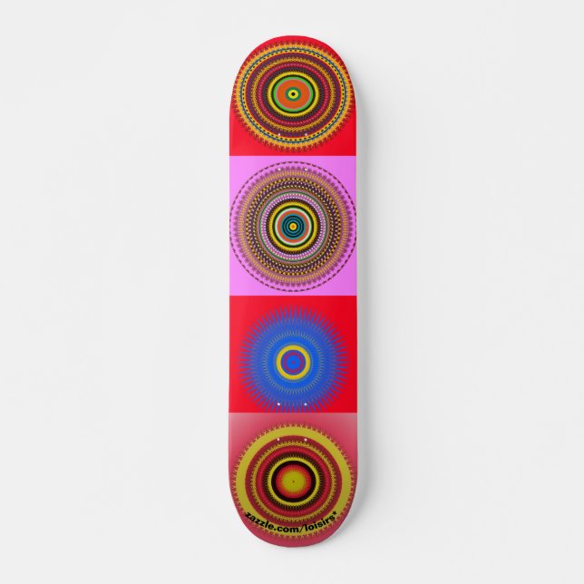 Cirklar Mini Skateboard Bräda 18,5 Cm (Framsida)