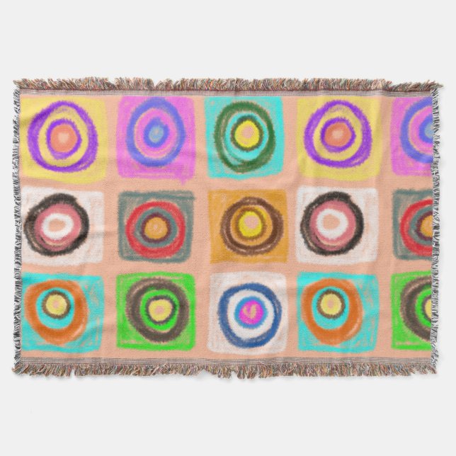 cirklar mönster filt (Framsidan)