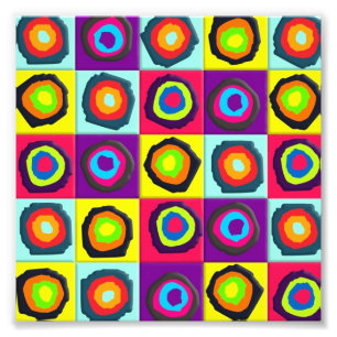 cirklar mönster fototryck