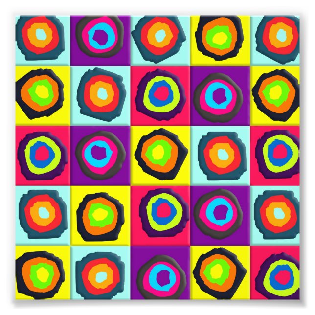 cirklar mönster fototryck (Framsidan)