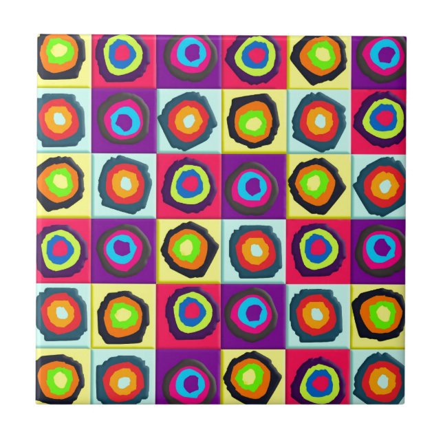 cirklar mönster kakelplatta (Framsidan)