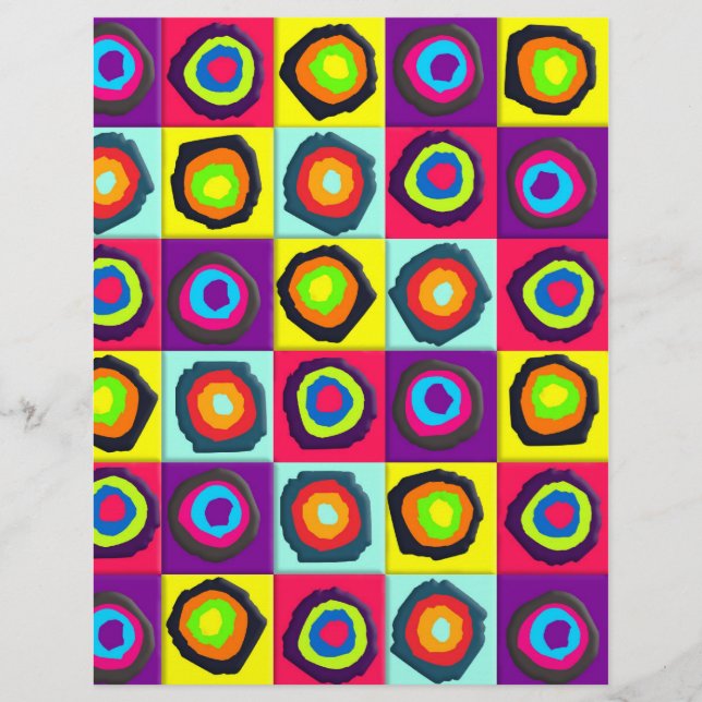 cirklar mönster reklamblad (Framsidan)