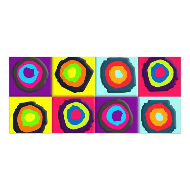 cirklar mönster reklamkort (Framsidan)