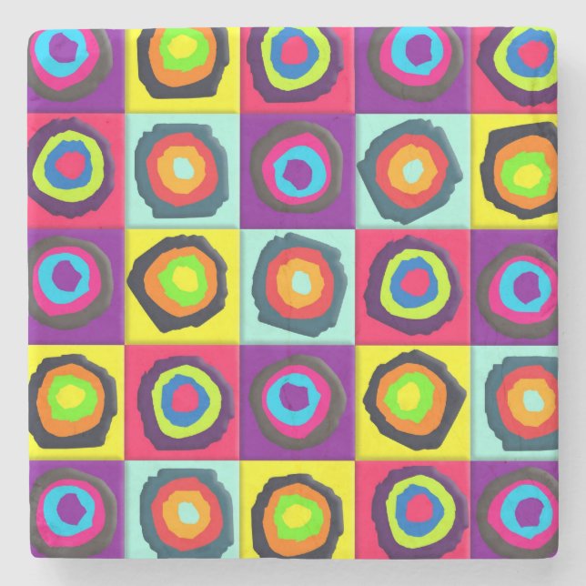 cirklar mönster stenunderlägg (Framsidan)