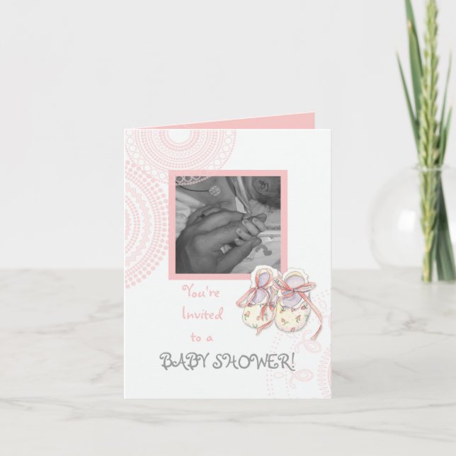 Cirklar 'n Booty, Flicka Shower-inbjudan Inbjudan (Framsida)