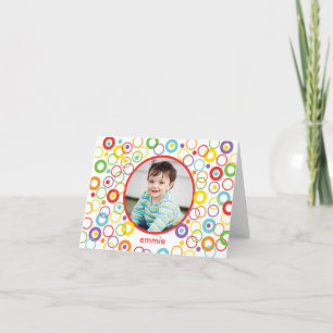 Cirklar Notecard Tack Kort