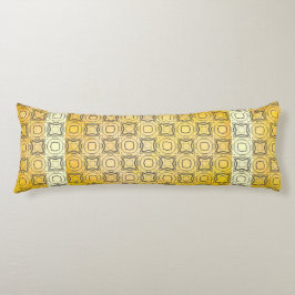 Cirklar och diamanter i Bronze Mönster Kroppskudde