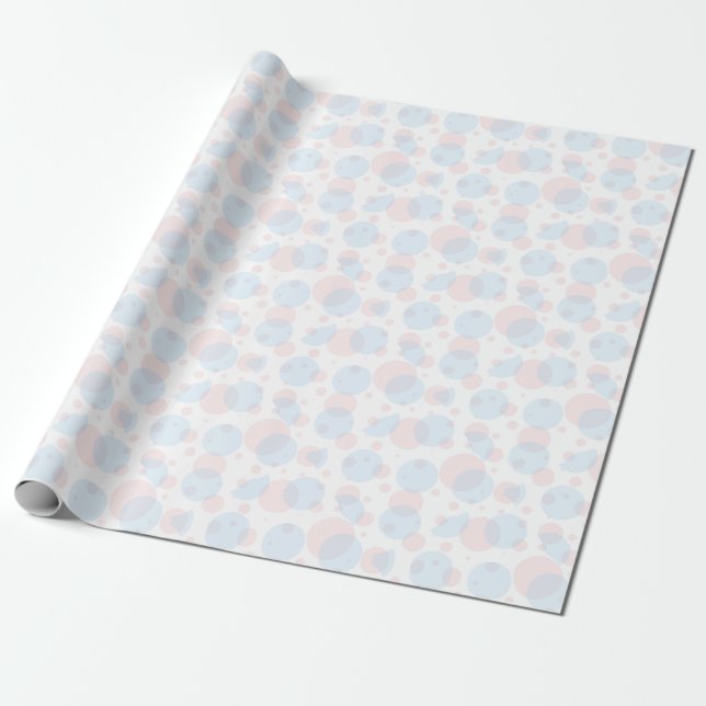 Cirklar och Polka dots Presentpapper (Utrullad)