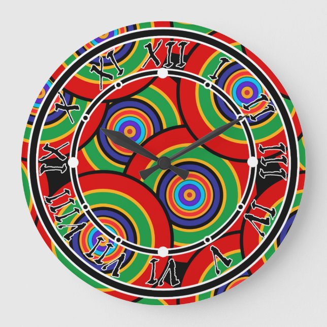 Cirklar och ringar stor klocka (Framsida)