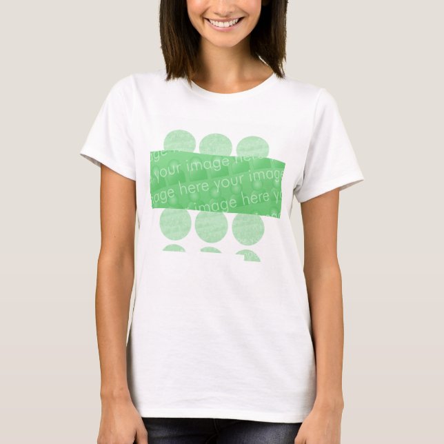 Cirklar och rutmönster t-shirt (Framsida)