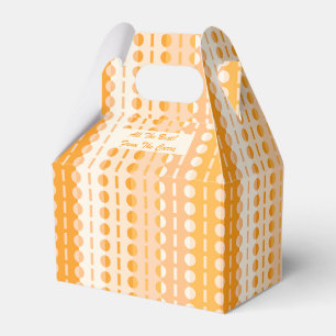 Cirklar på Rand- Orange Peach Ombre Gable Presentaskar