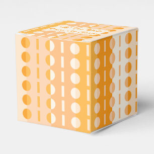 Cirklar på ränder-Orange Peach Ombre Classic Presentaskar