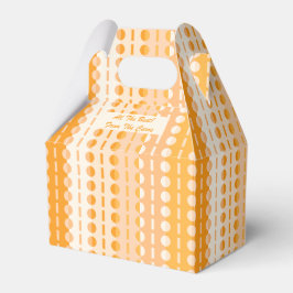 Cirklar på ränder-Orange Peach Ombré Gavel  Presentaskar