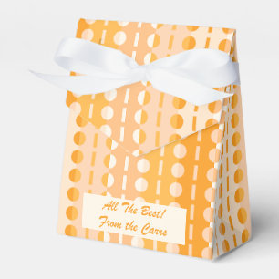 Cirklar på ränder - Orange Peach Ombre Tält Presentaskar